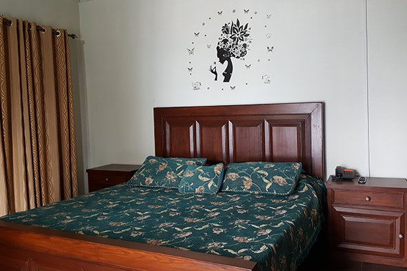 Family Rooms are furnished with modern furniture. Wifi and Hot water are available 24 hrs. Secured parking available.